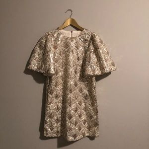 Vici Sequin Dress with Dramatic Sleeves